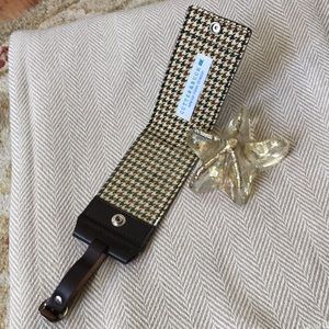 Cutter & Buck leather luggage ID tag like new